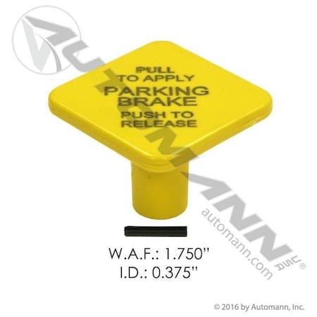 Automann KNOB, W/ PIN. YELLOW, 170.248433 170.248433